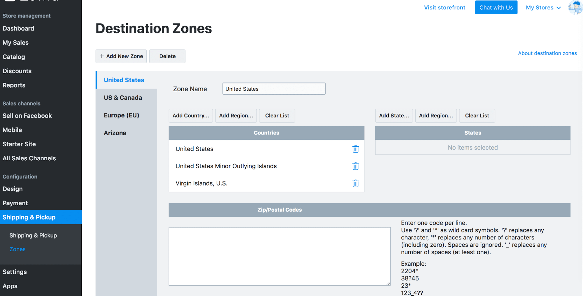 Gray page background. White rectangular fields with options listed in black text.